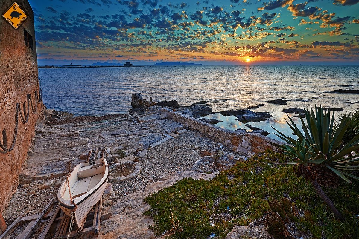 Sunset at Trapani.