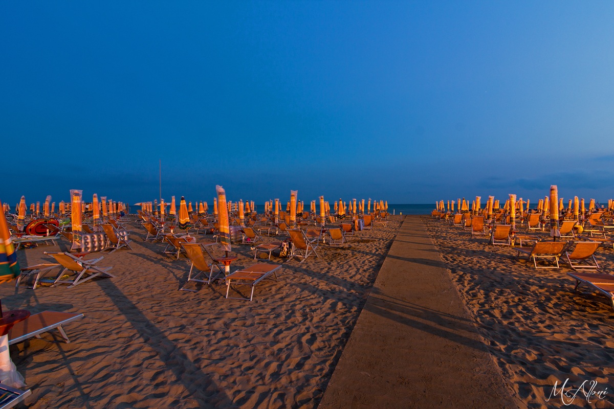 Blue hour in Bibione Plage