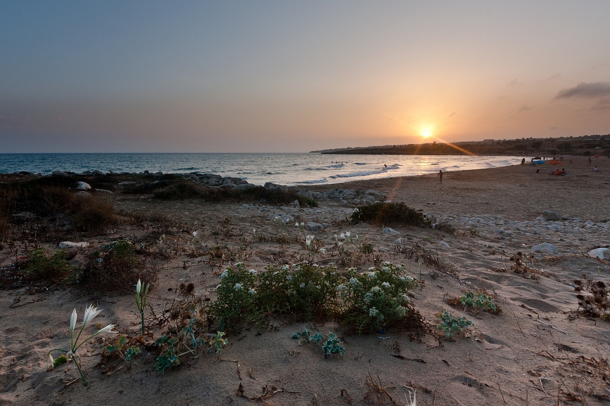 Sunset at the end of summer ..