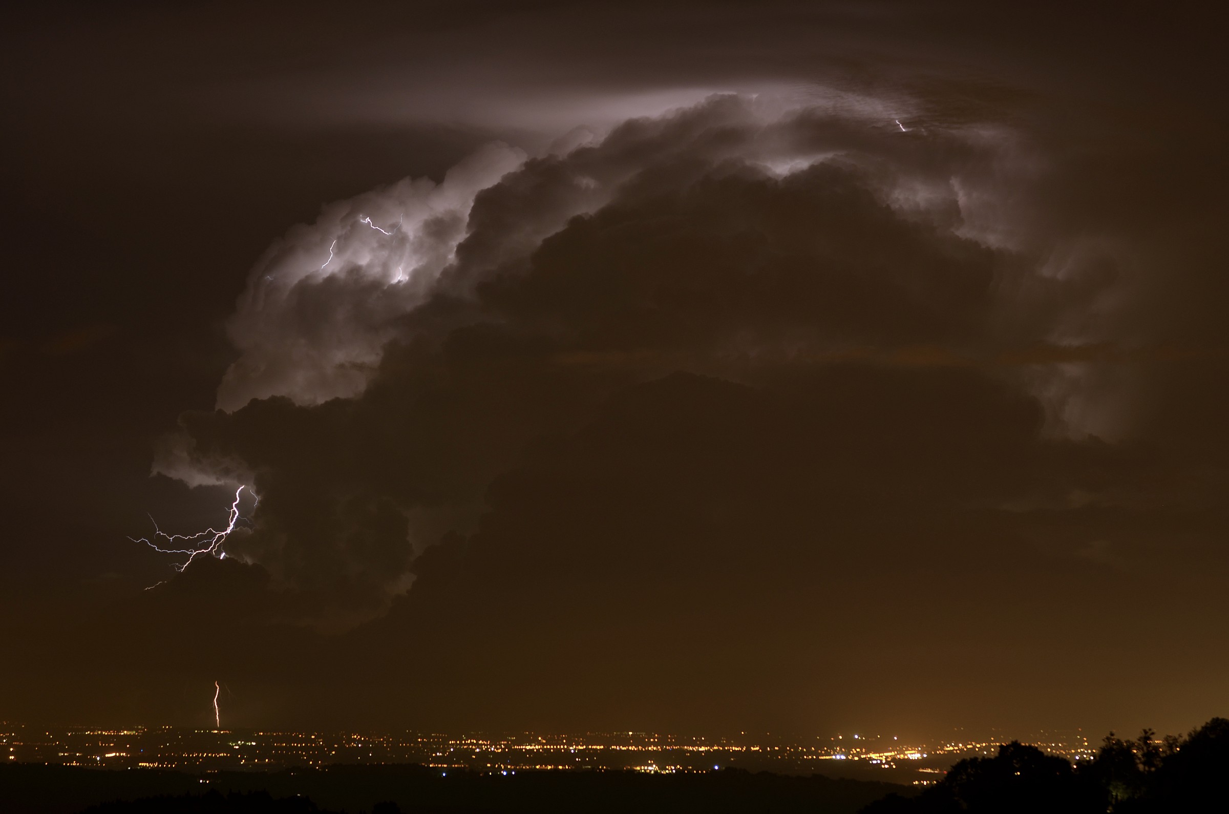 lightning on the plain