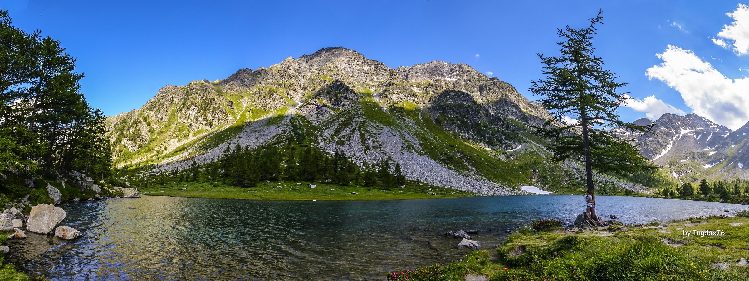 Lake Arpy, the two lovers with their dreams