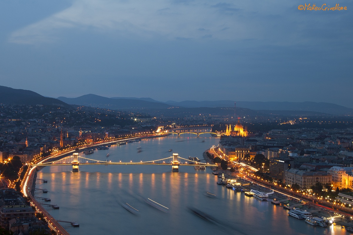 A dark view of Budapest