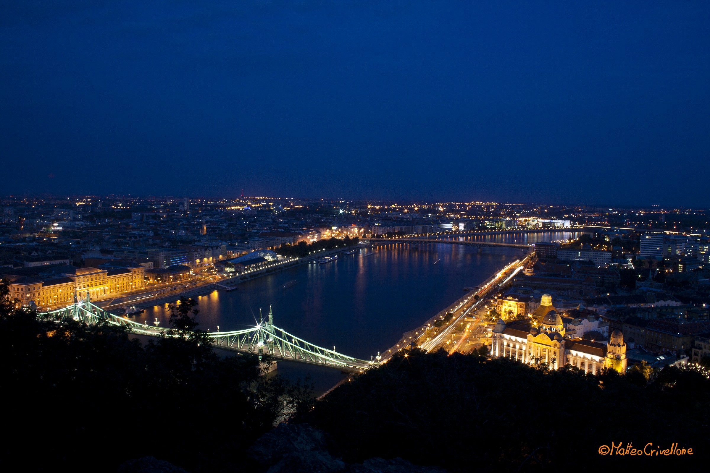 A dark view of Budapest