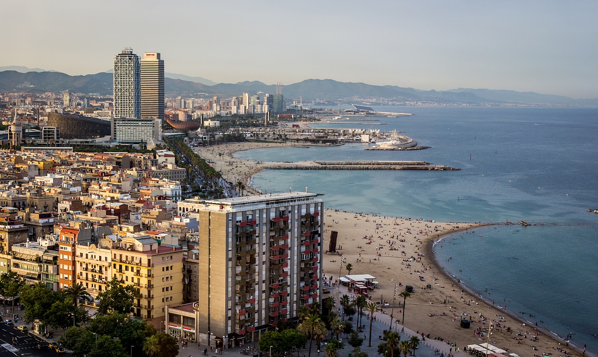 Barcellona vista dalla Torre de Alta Mar