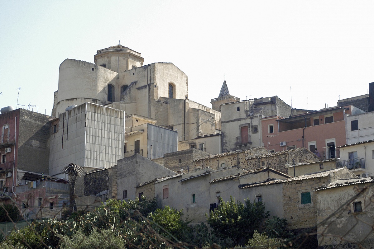 the Santa Maria church snow Francofonte