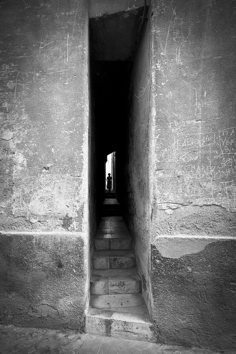 Narrowest lane of Modica ..