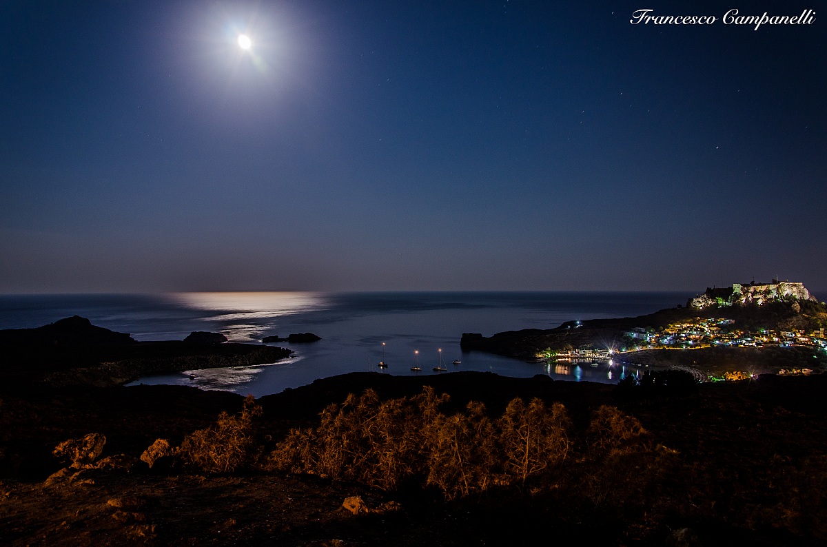 Night Lindos - Rhodes