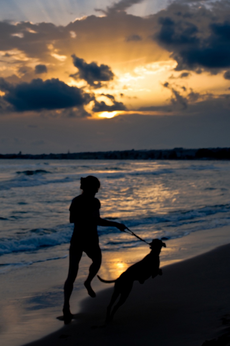 Due salti al tramonto..