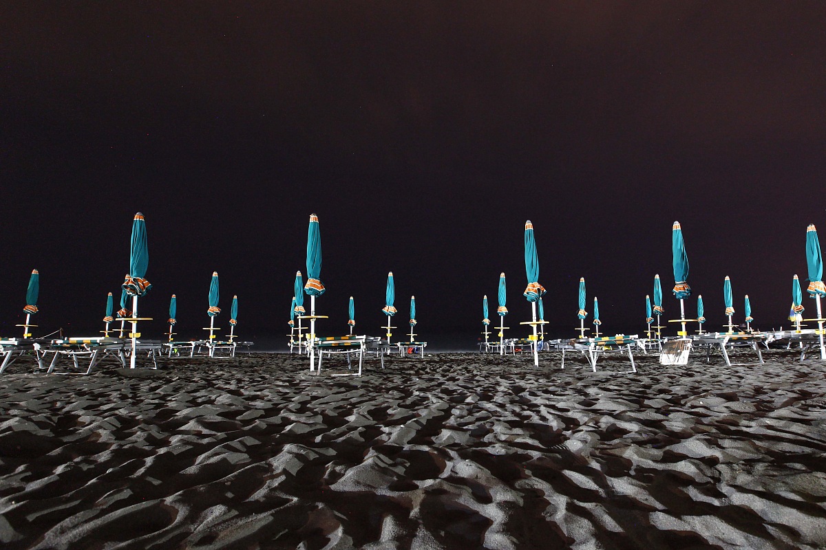 Scalea spiaggia di notte