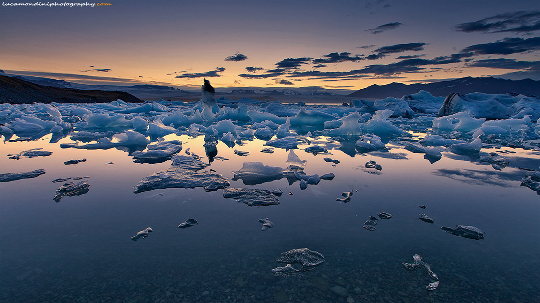 Jokulsarlon sunset