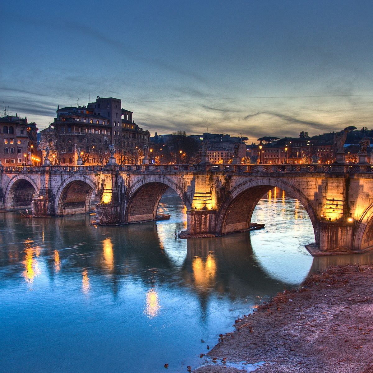Blue Hour in Rome (hdr)