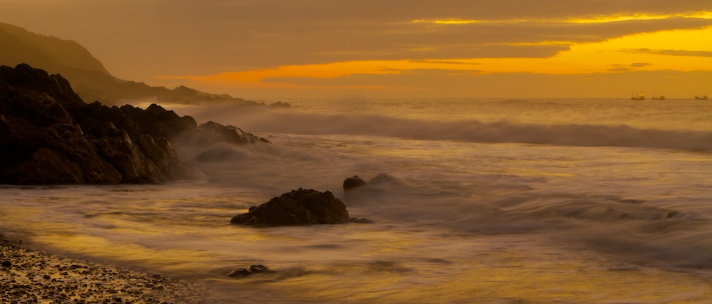 Barche da pesca al largo Langland