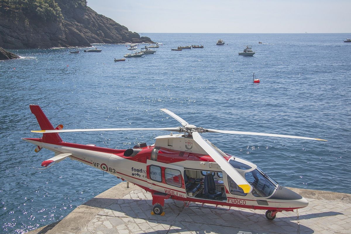a109 parcheggiato  a San Fruttuoso