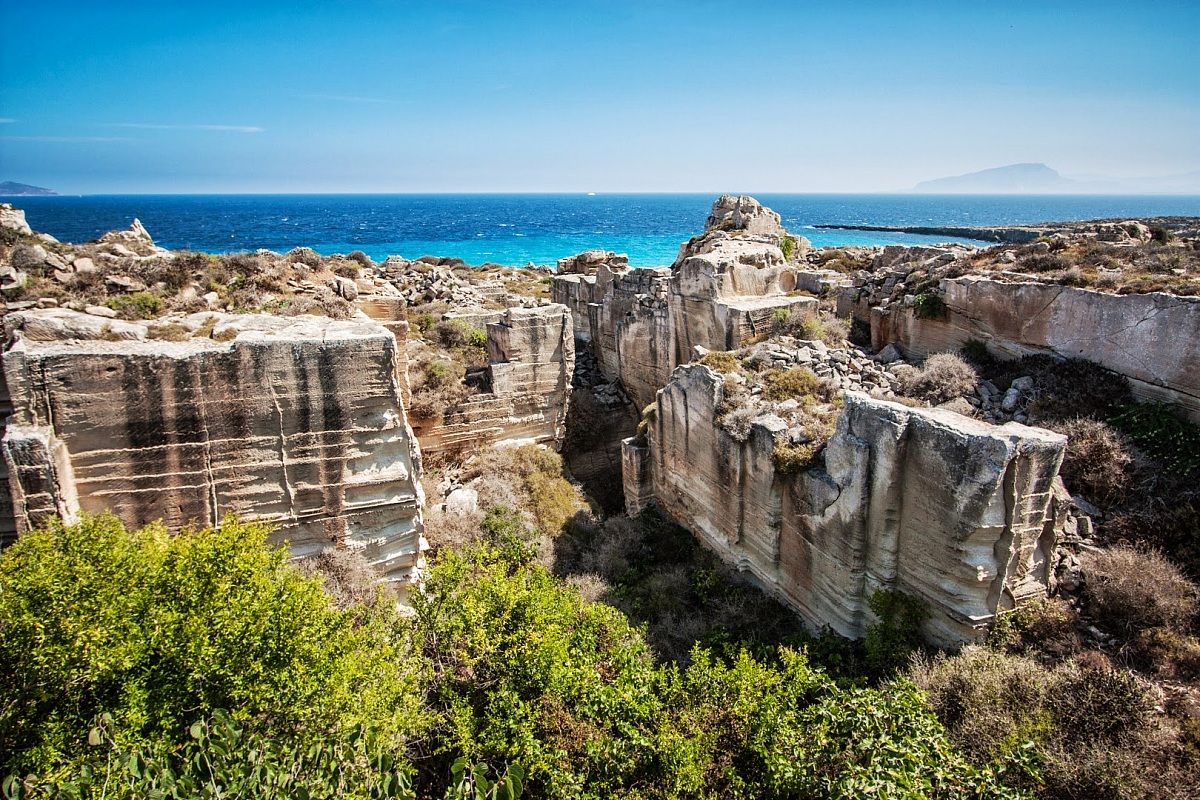 Cave di calcarite a Favignana