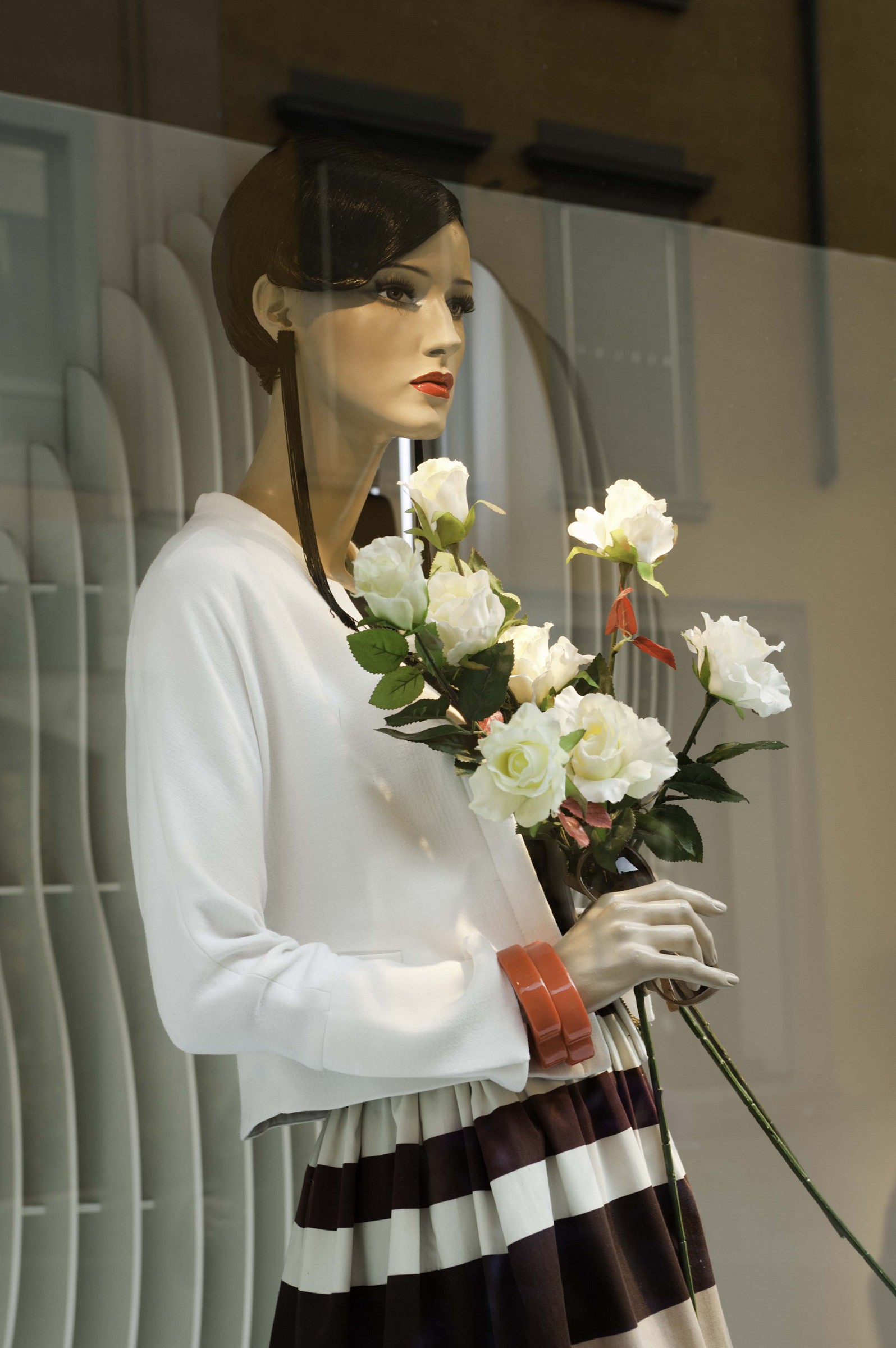 I gave him the flowers ...