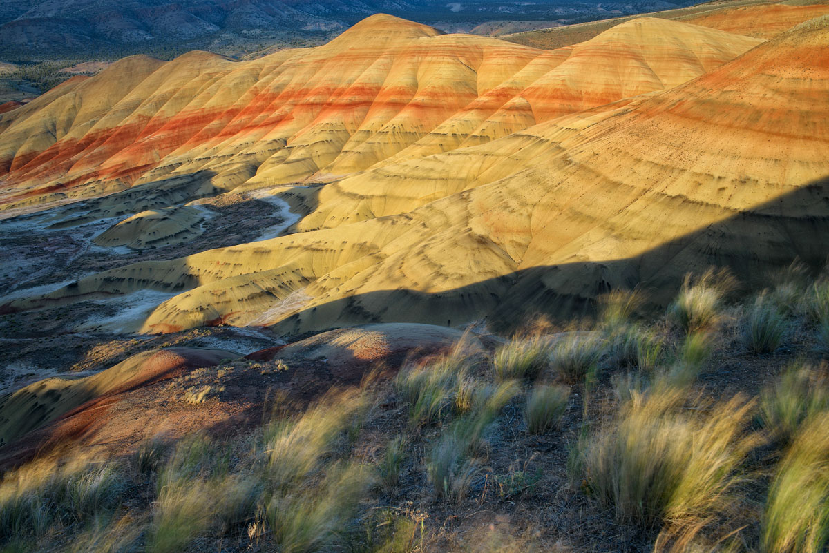 Painted Hills, Oregon , tramonto