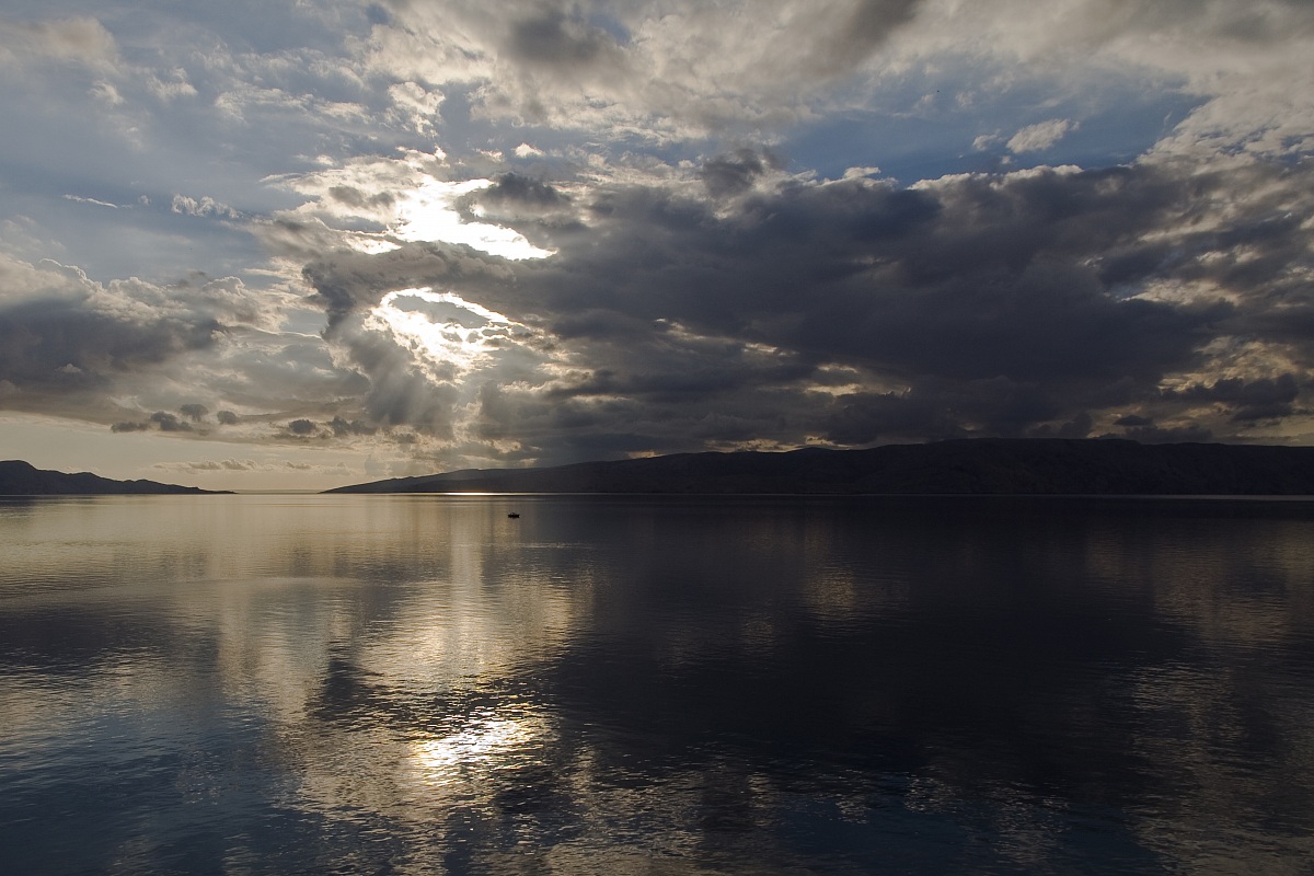 calma piatta a Senj (hr)