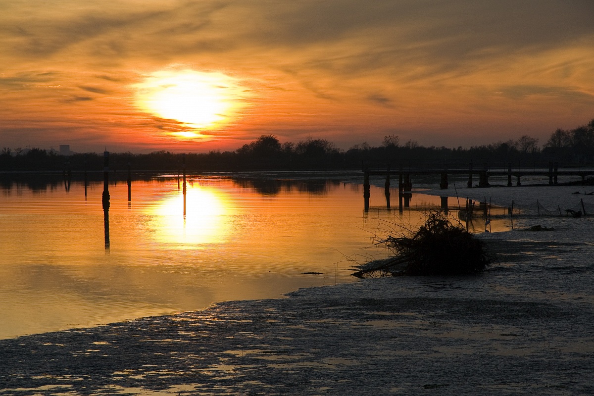 Tramonto canal Primero (Grado)