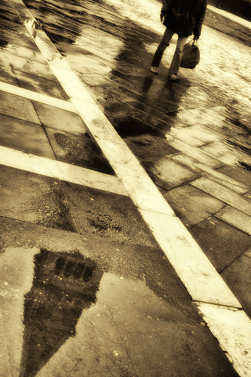 With downcast eyes (Venice)