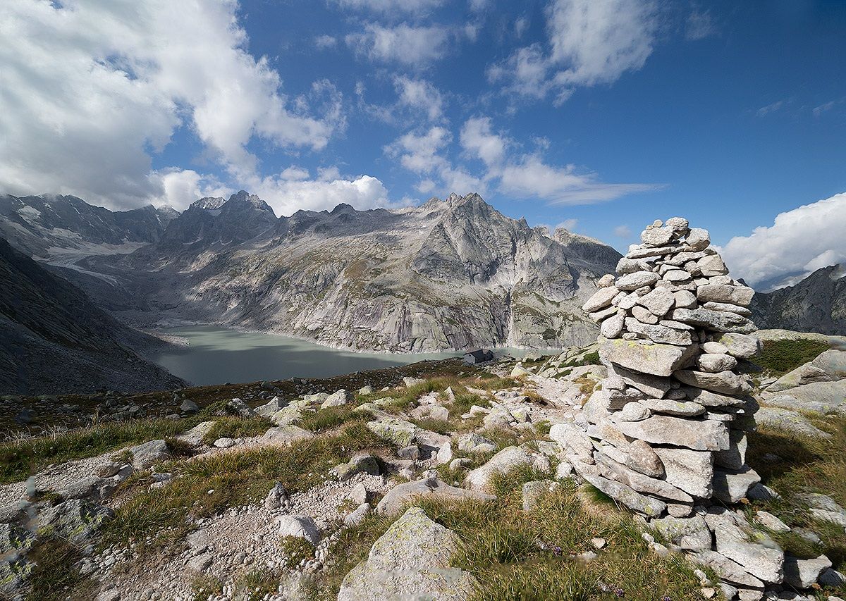 Veduta sul rifugio Albigna