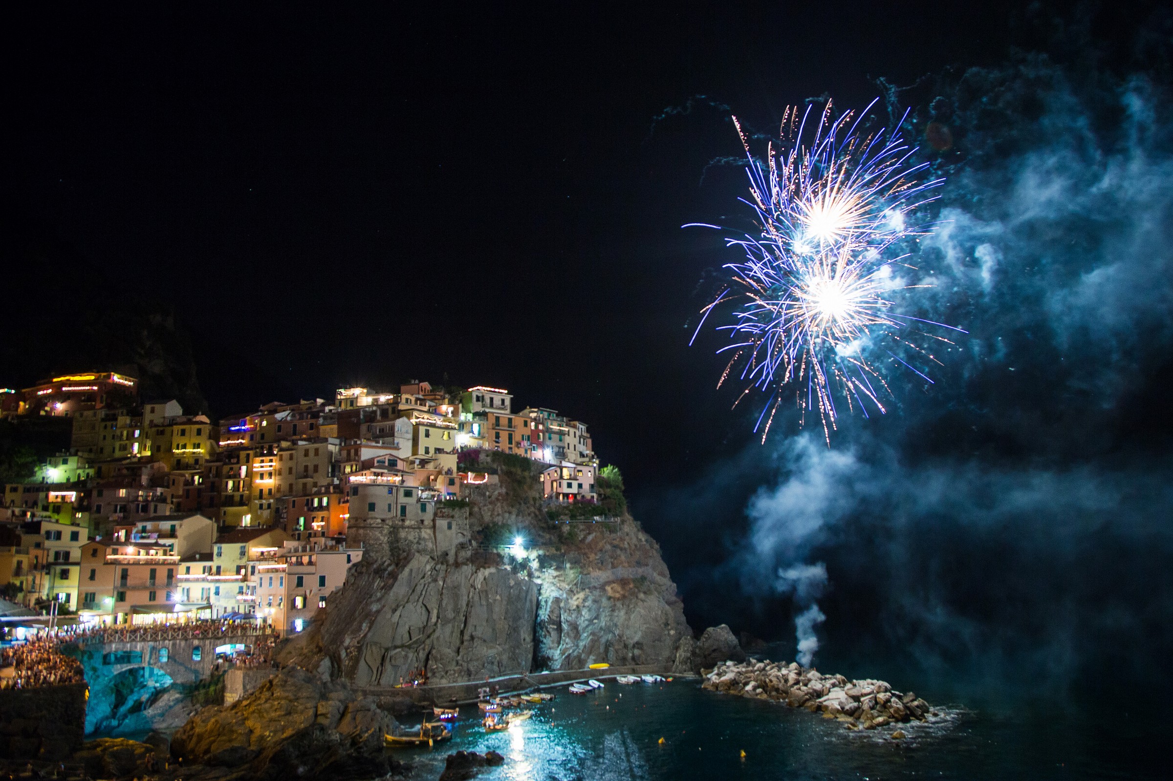 Fires in Manarola