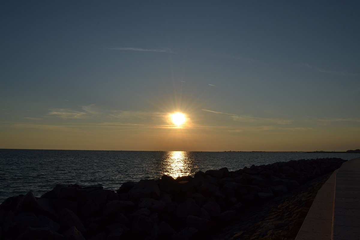 Last rays of sun on degree ....