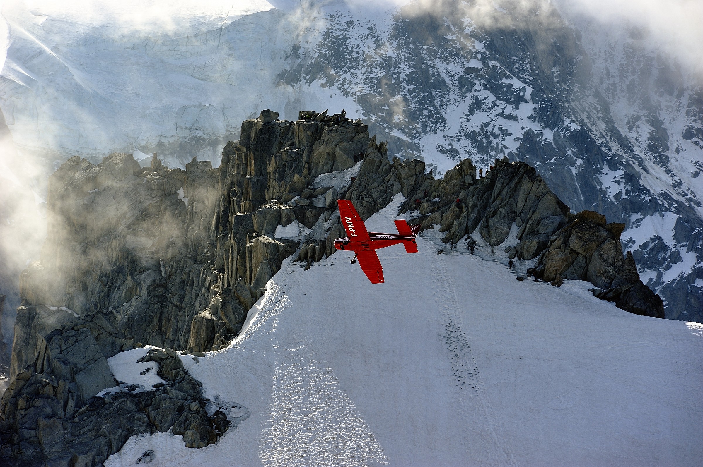 In volo sul ghiacciaio