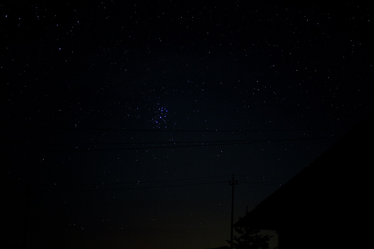 the Pleiades with the naked eye