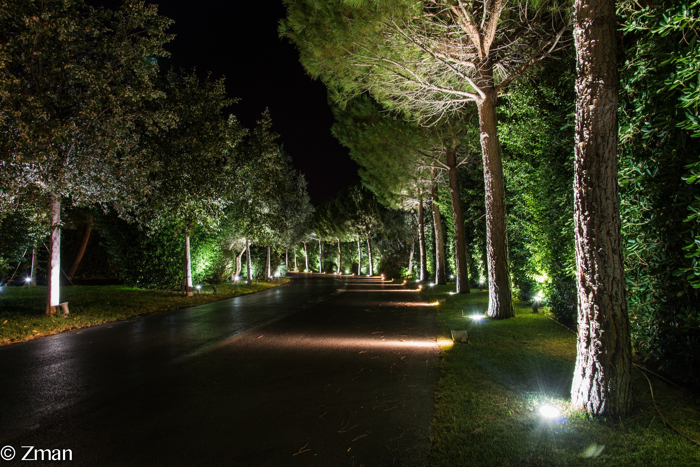 Grand Resort at Lagonissi Road ToThe Reception Well Lit