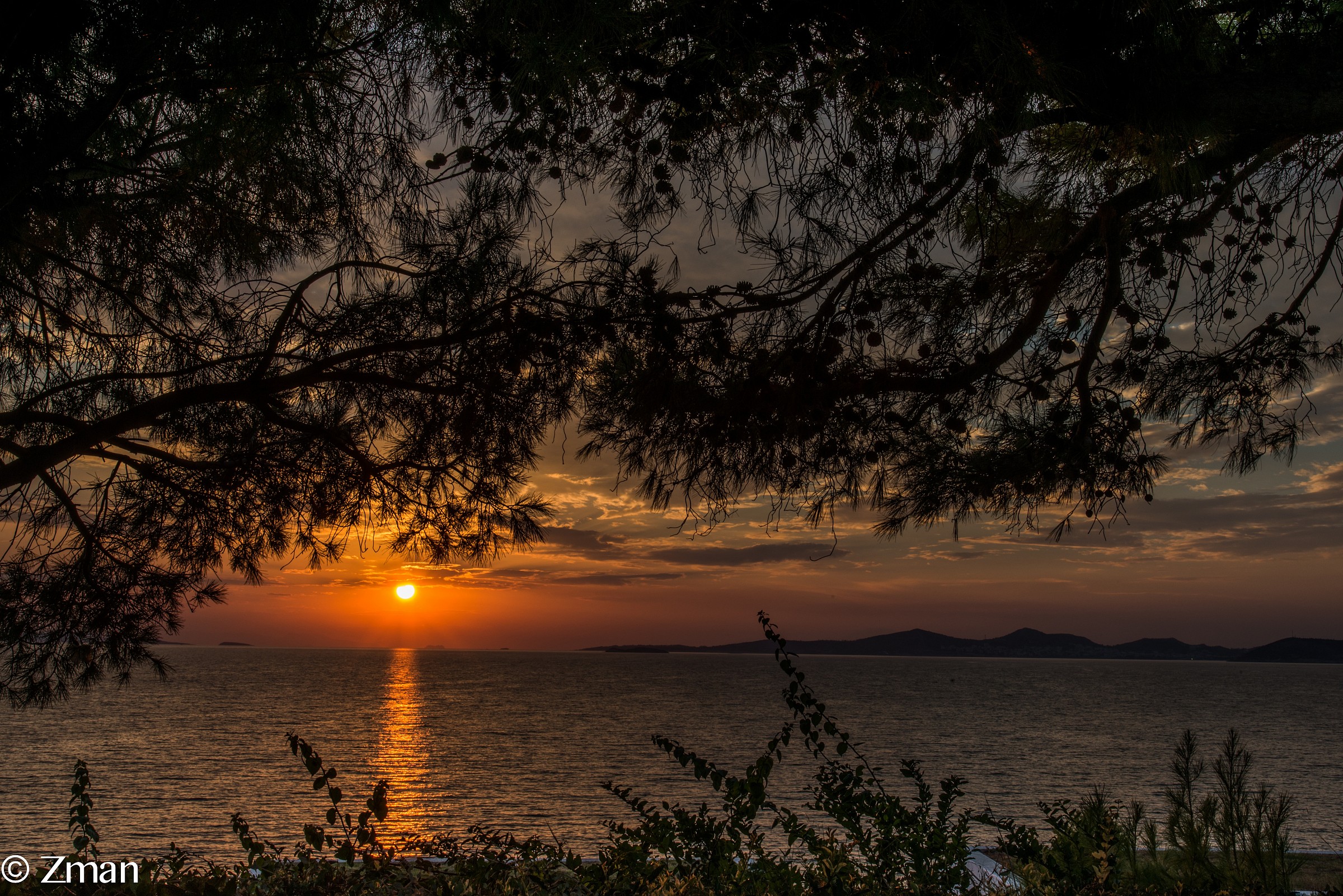 Sun Set at Lagonissi Resort