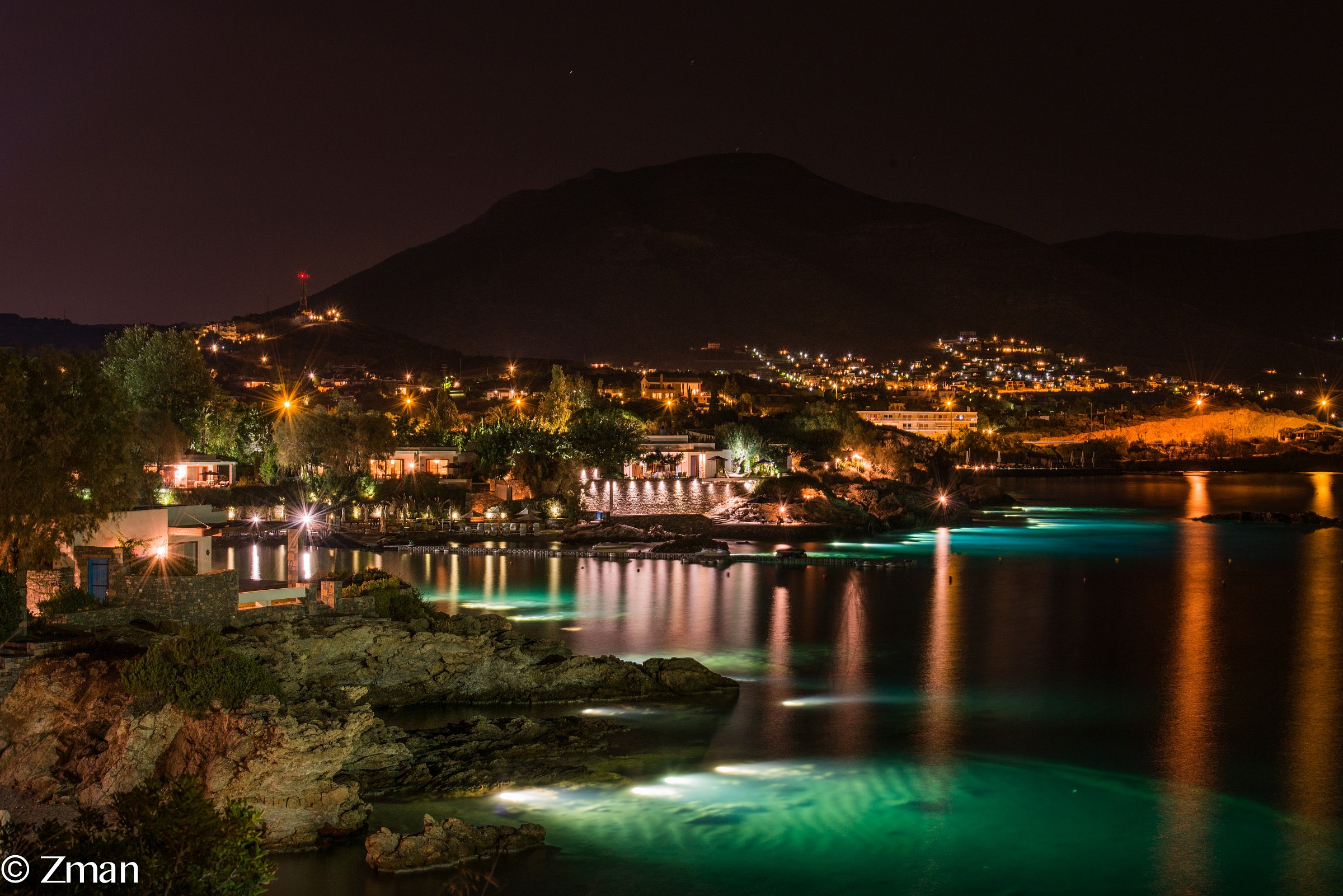 Lagonissi Beach at Night