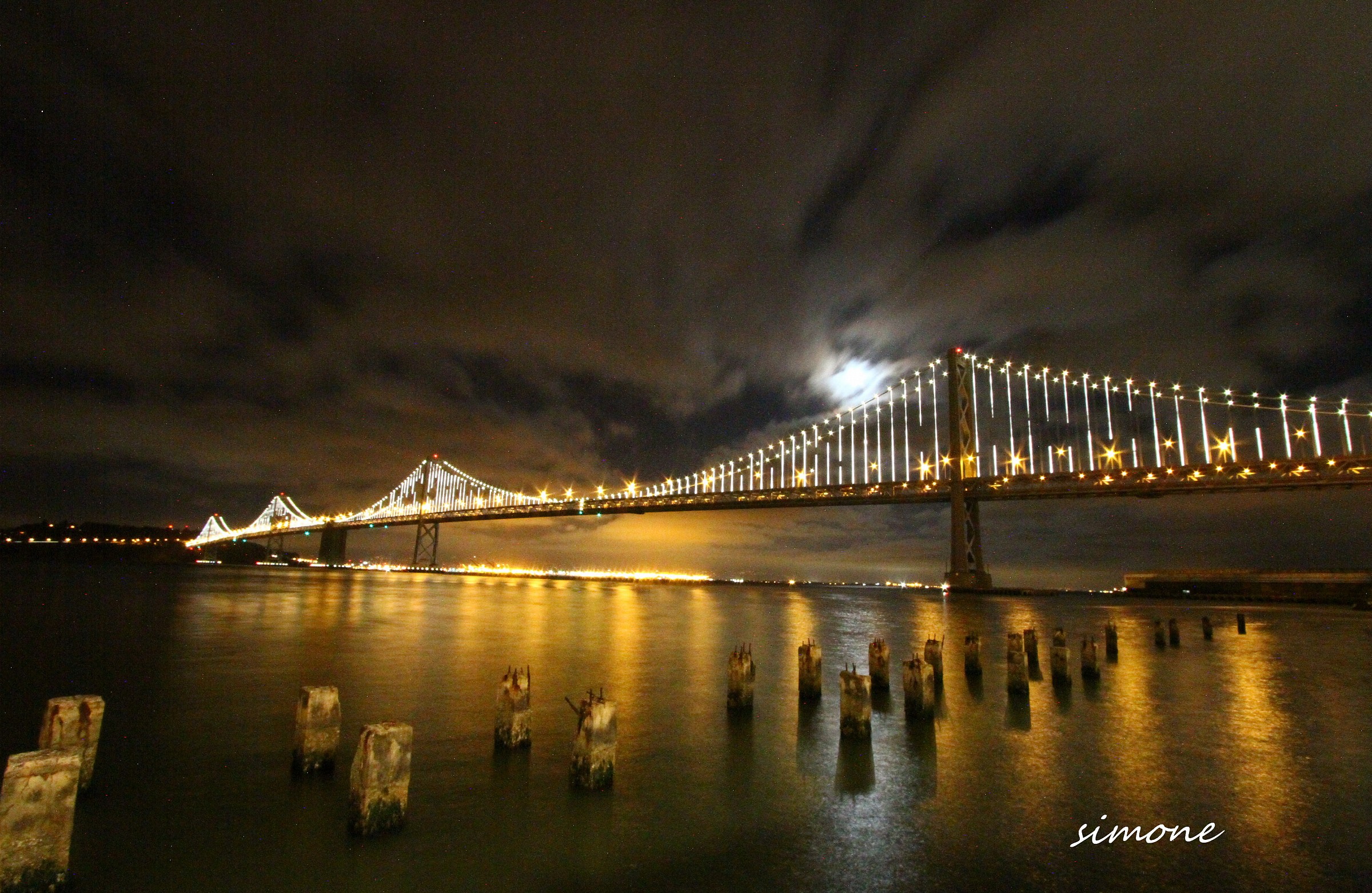 Bay Bridge by night