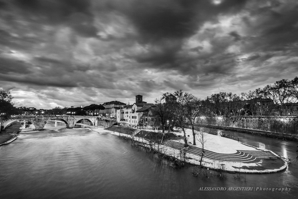 Rome - Tiber Island and the Ponte Cestius