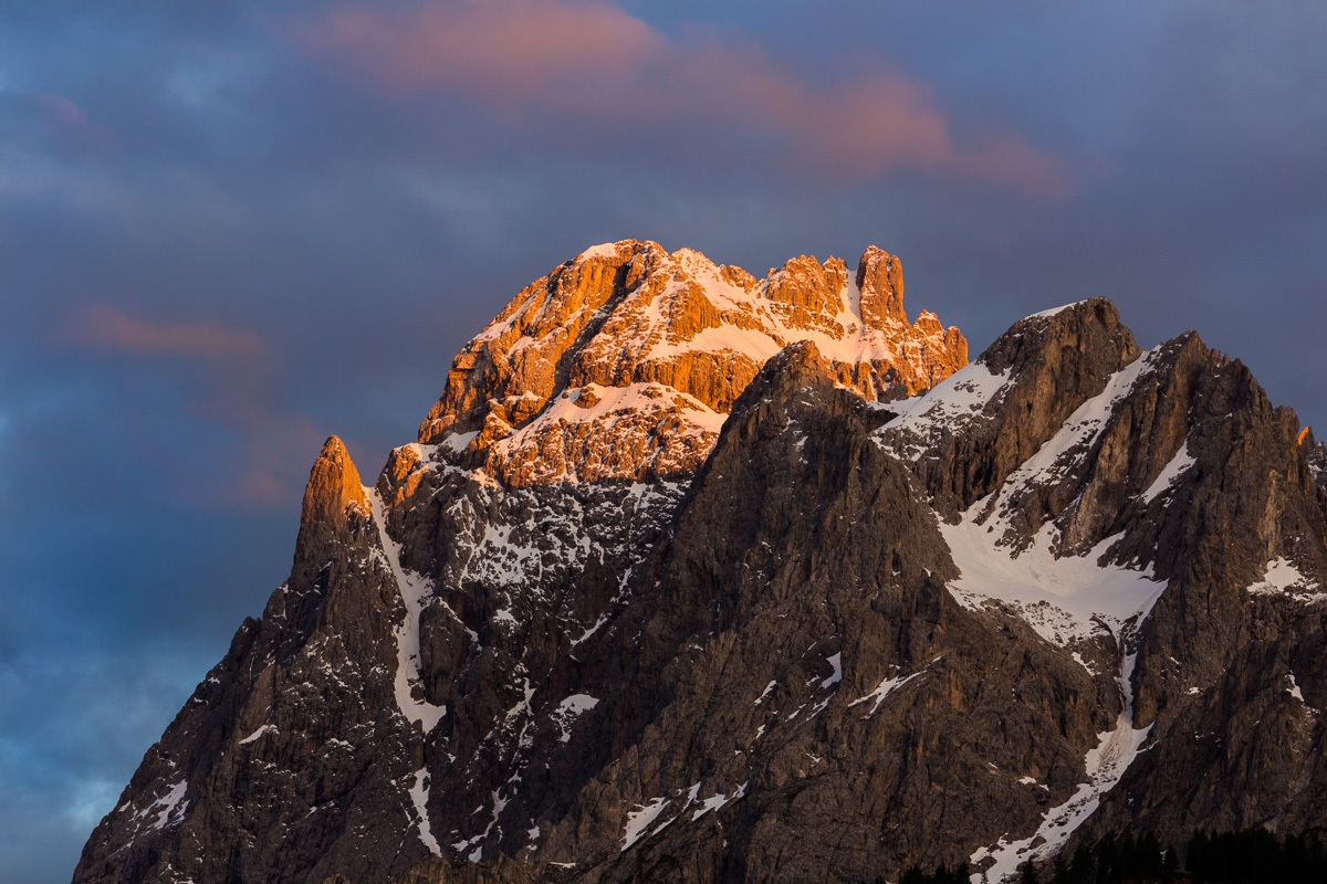 Tramonto sulla Croda Rossa di Sesto...
