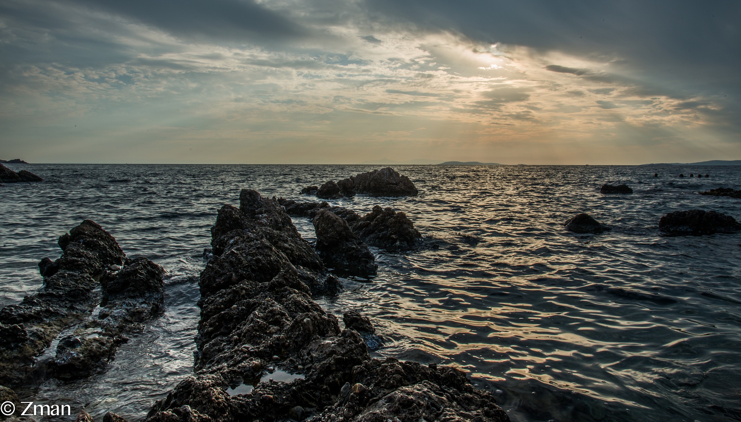 Le Rocce al tramonto