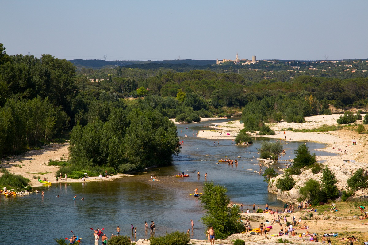 Canoa ai piedi du Pont du Garde