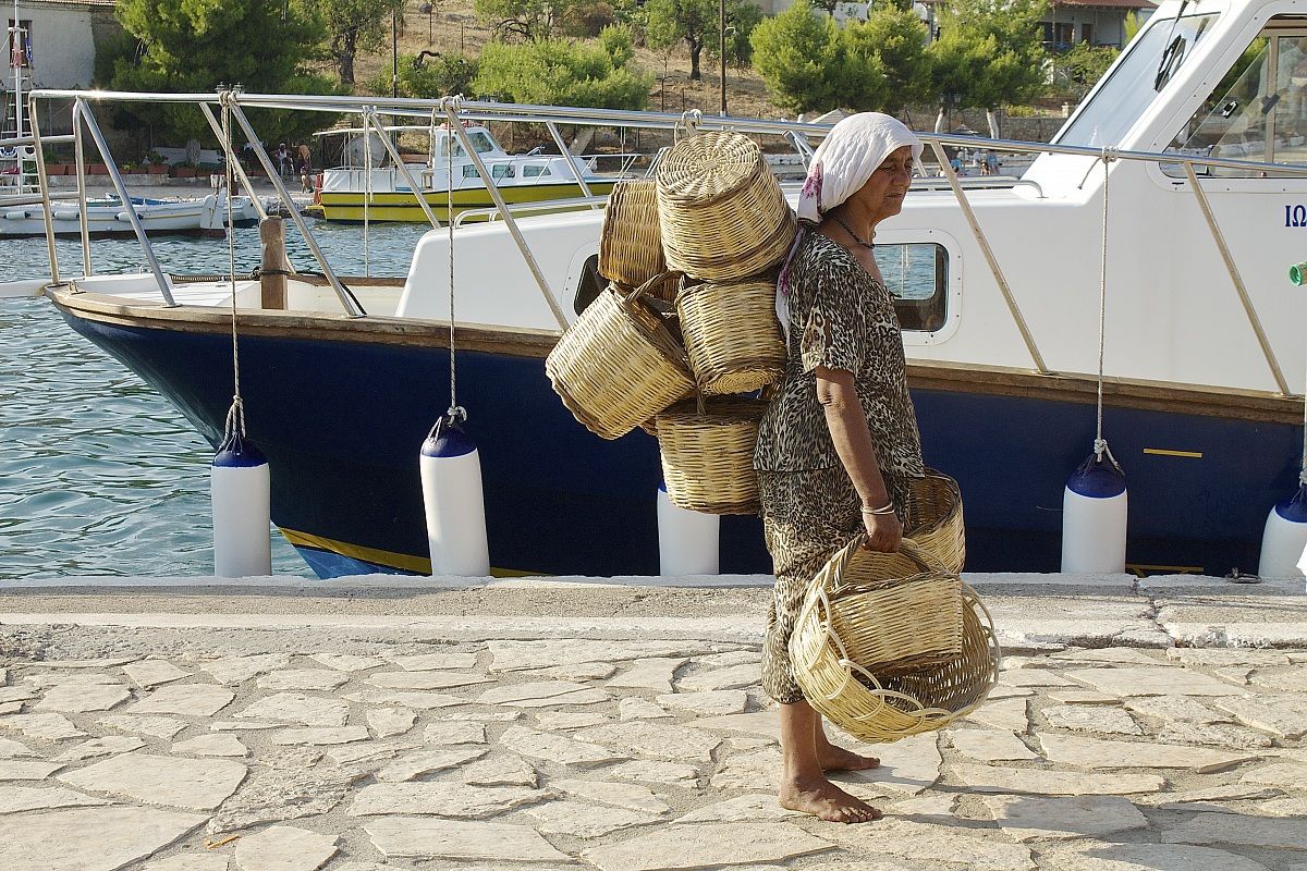 The seller of baskets