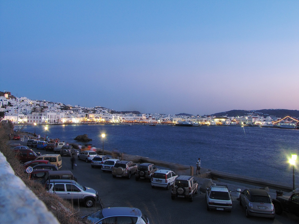 la notte sta per iniziare (Isola di Mykonos)