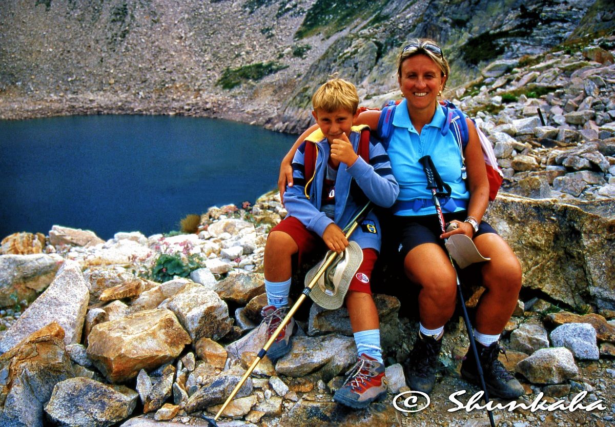 Elizabeth and David - Lake Portette 2361 m. above sea level