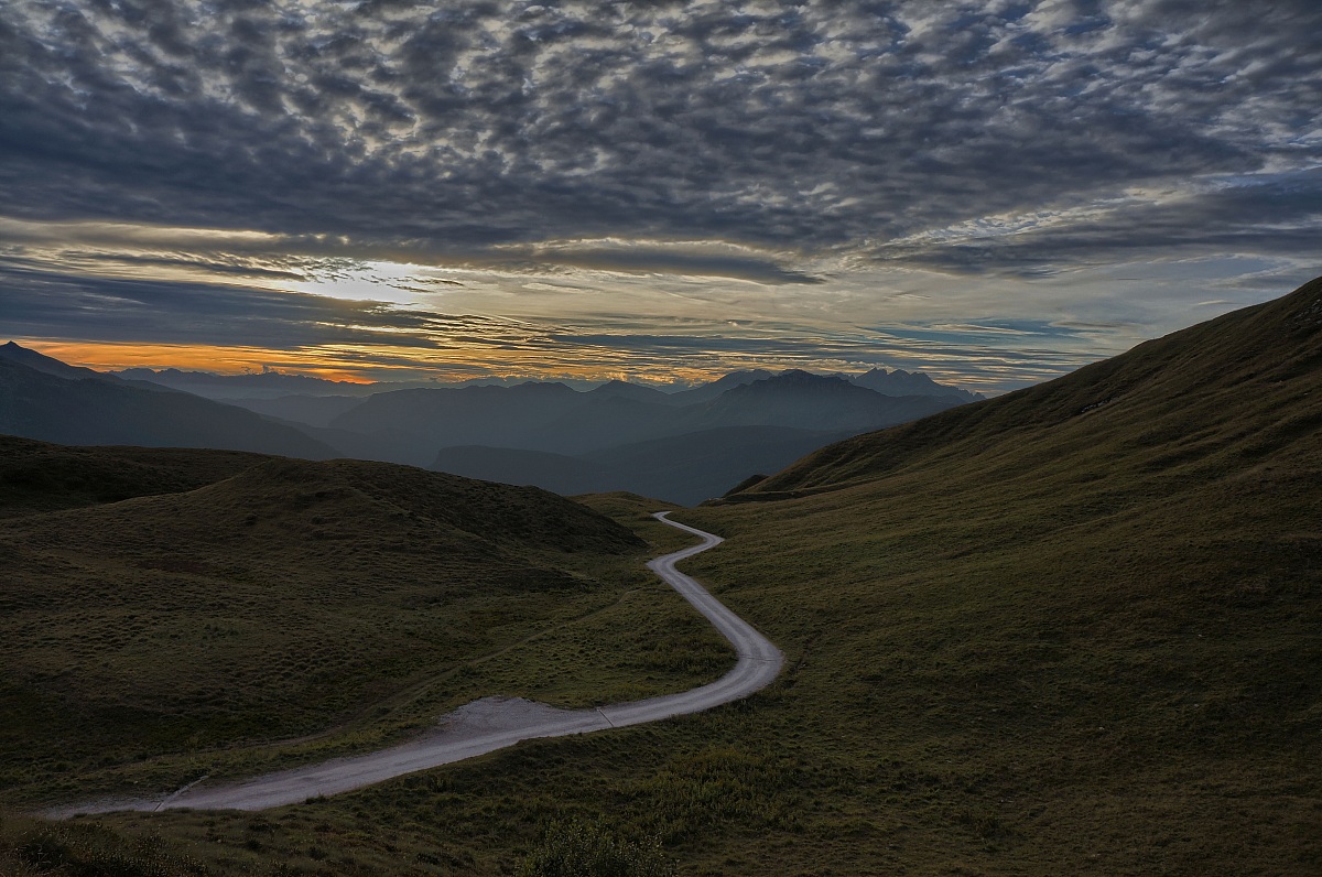 Tramonto da baita Segantini