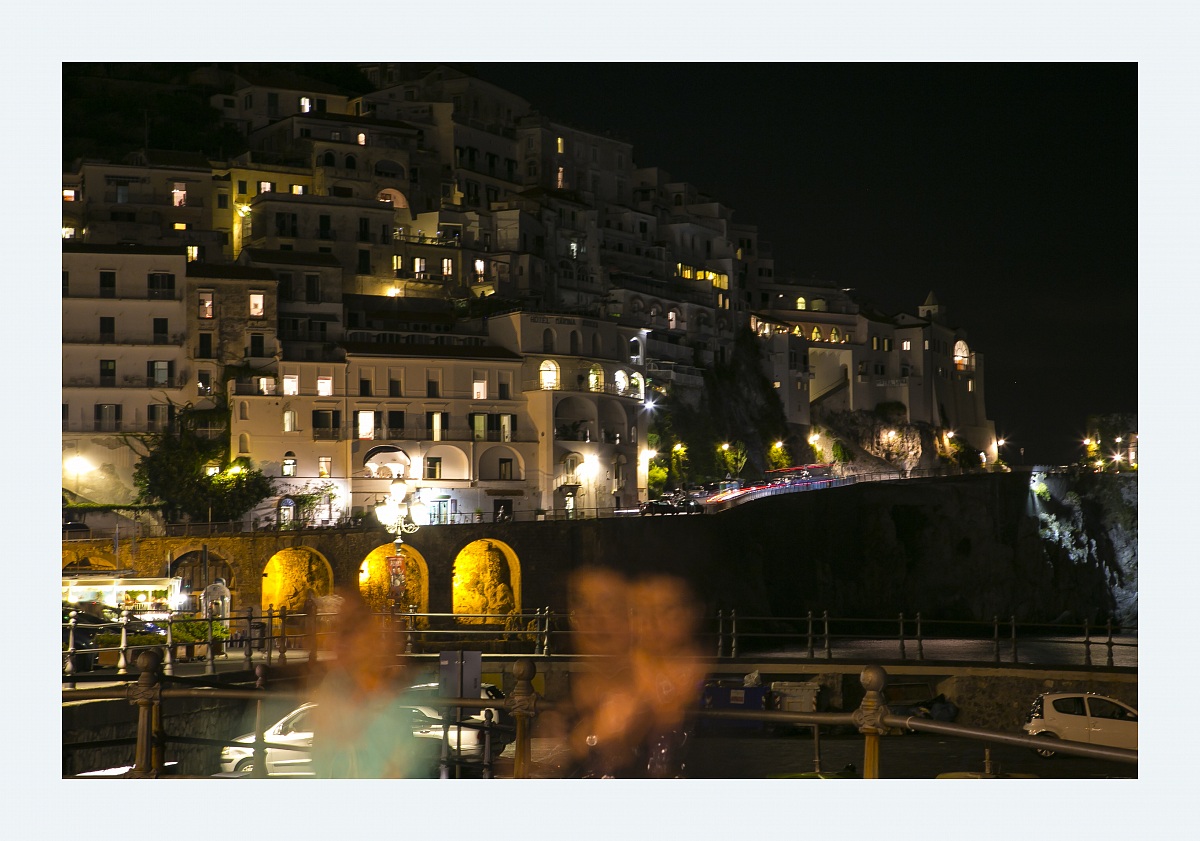 Amalfi night with ghosts