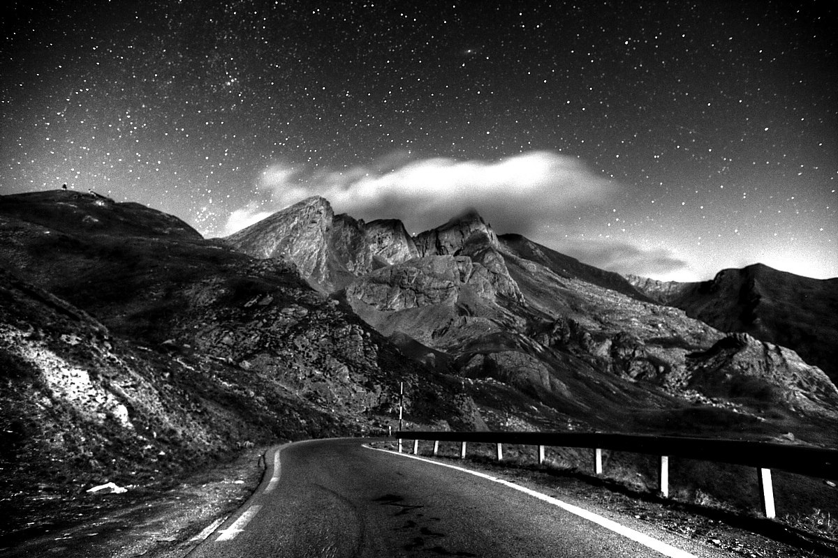 The ends of the straight lines