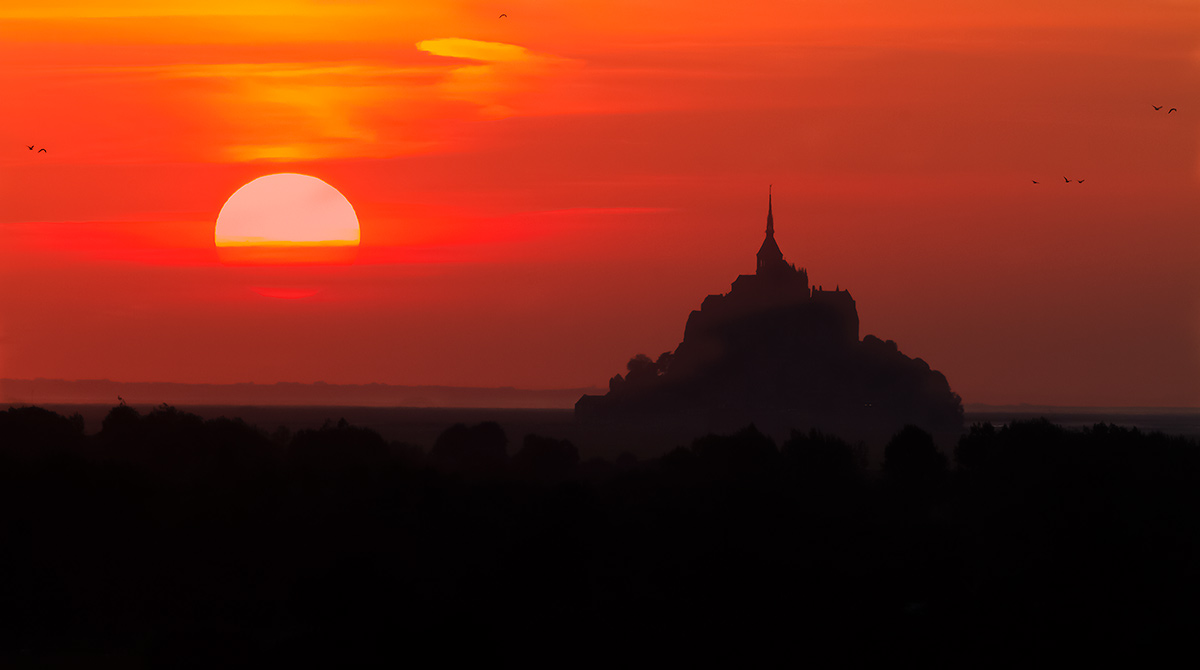 Mont Saint Michel Sunset