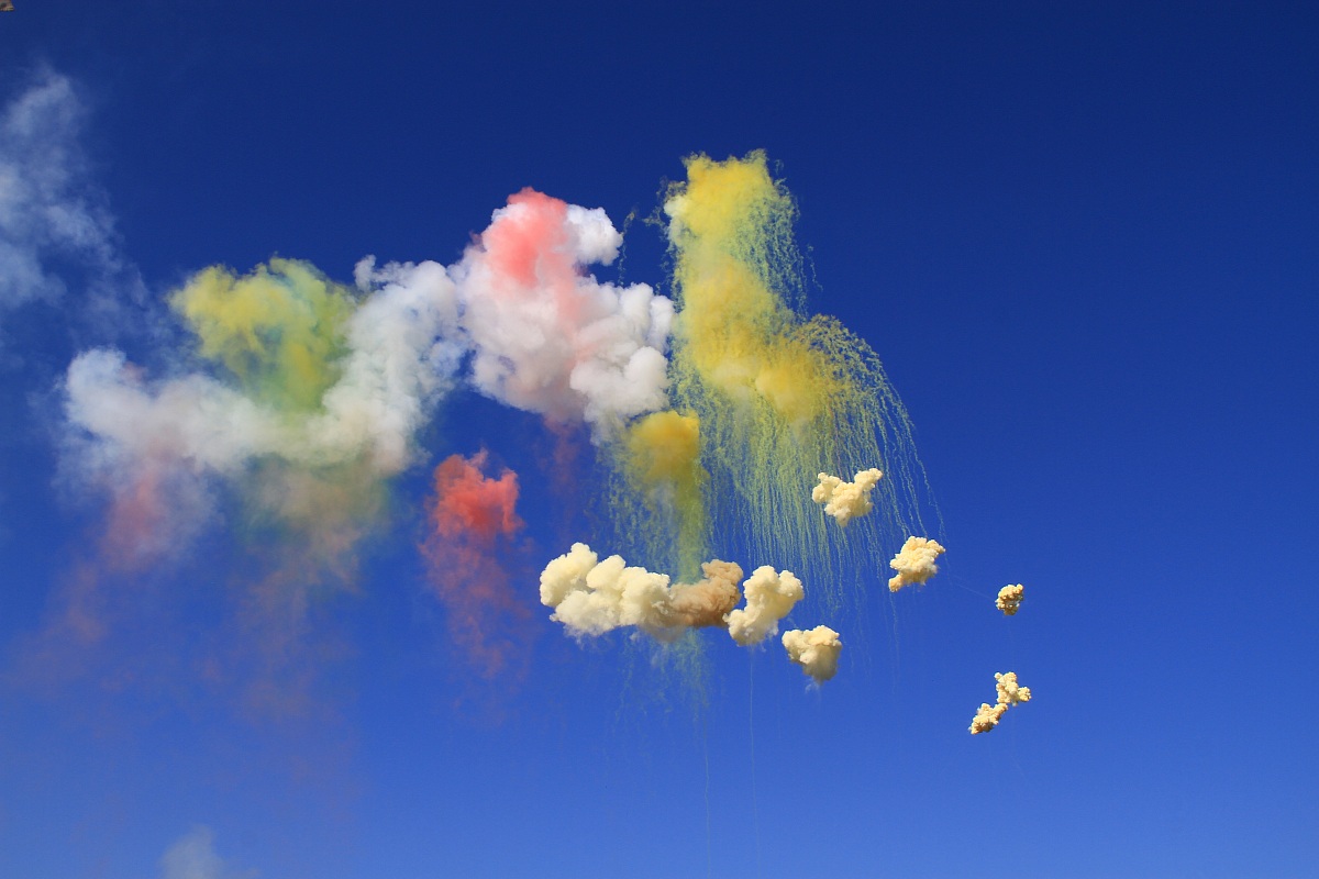 Fuochi artificiali a colori