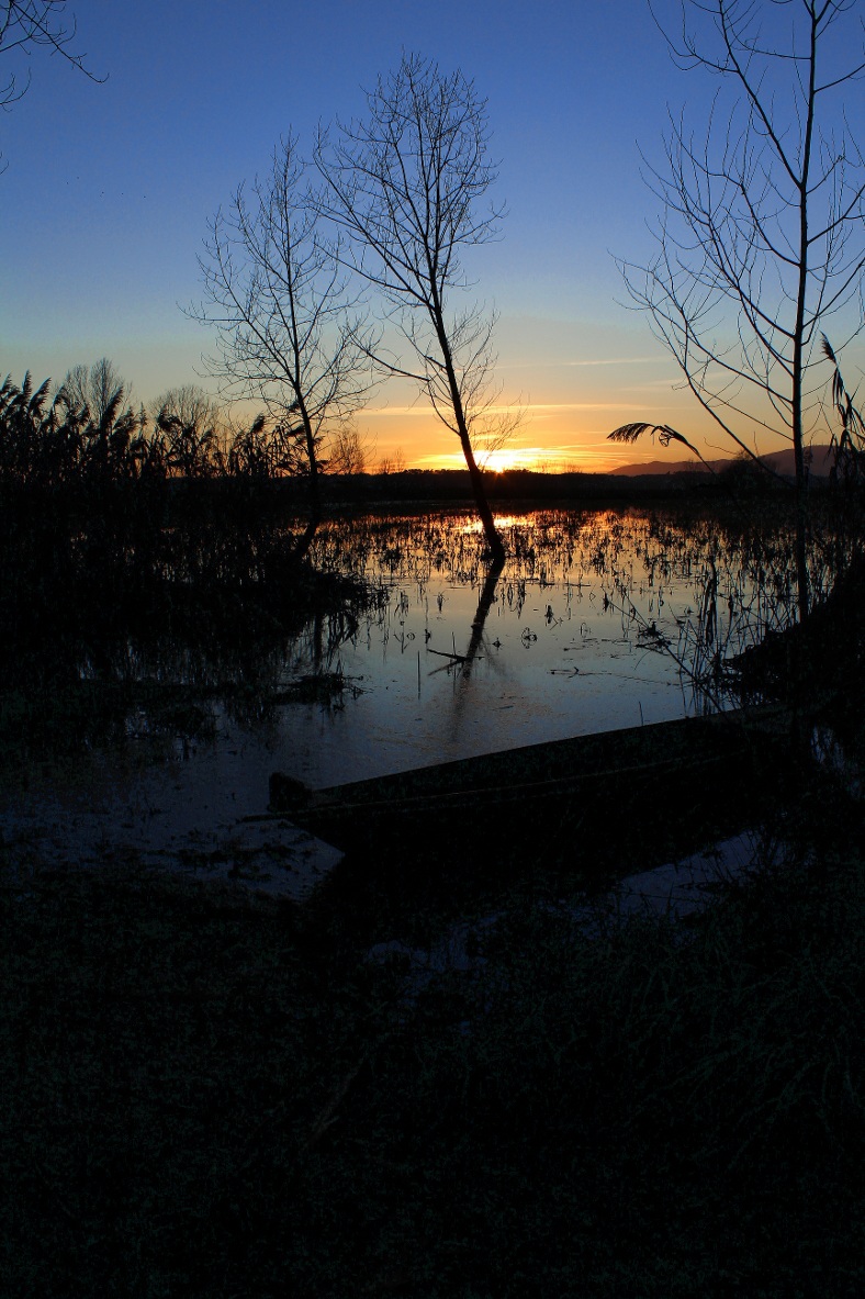 Padule tramonto
