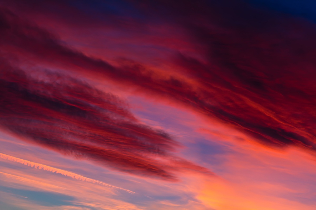 Sunset from the balcony of the house