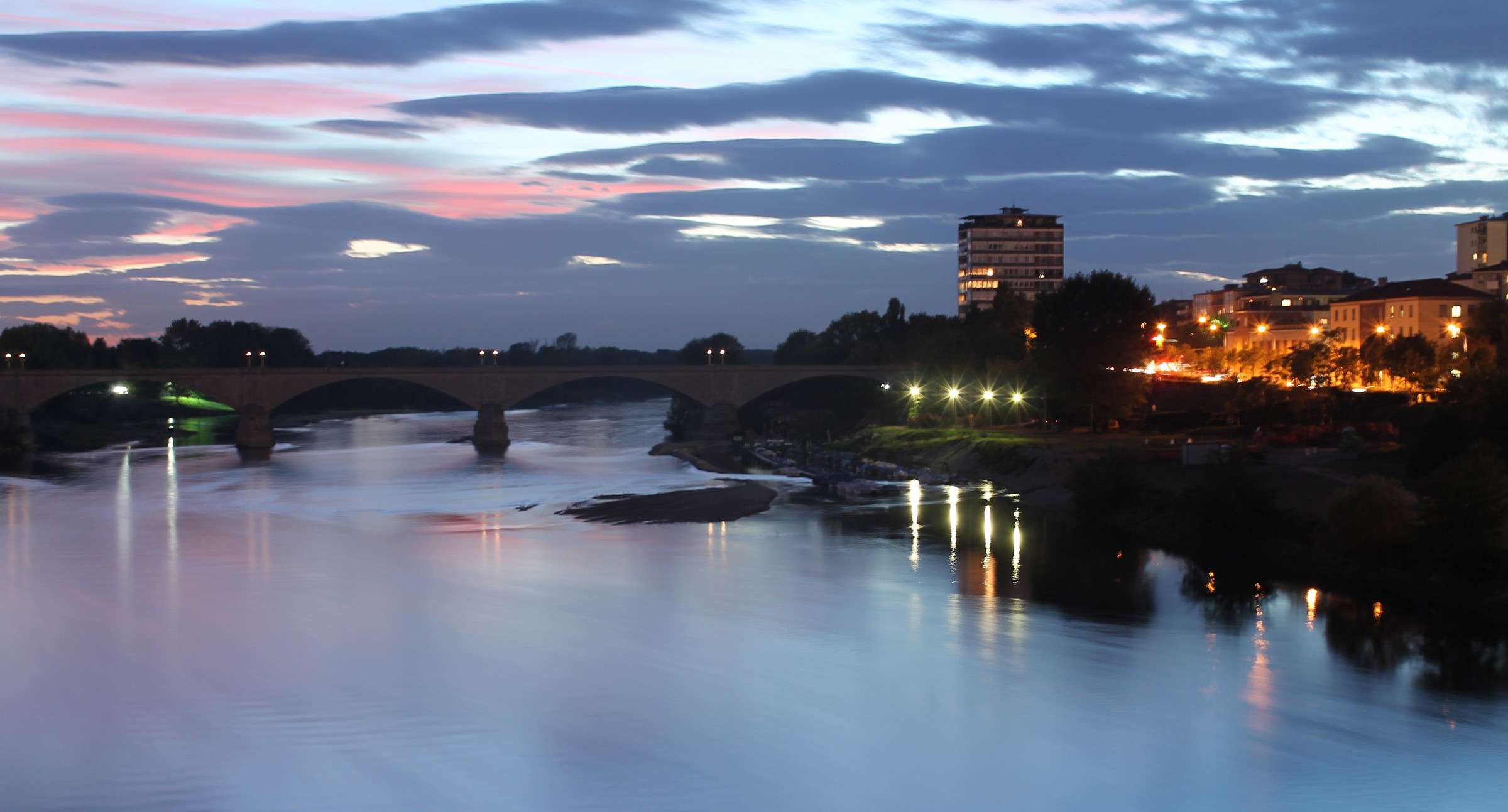 tramonto sul Ticino, Pavia
