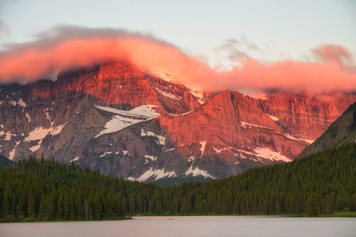 Glacier Park, Swiftcurrent Lake sunrise