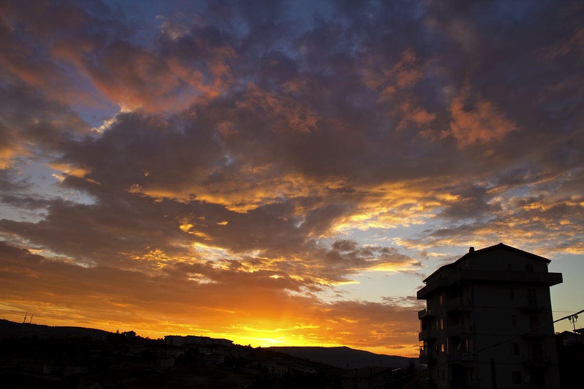 Sunset at the end of summer ....