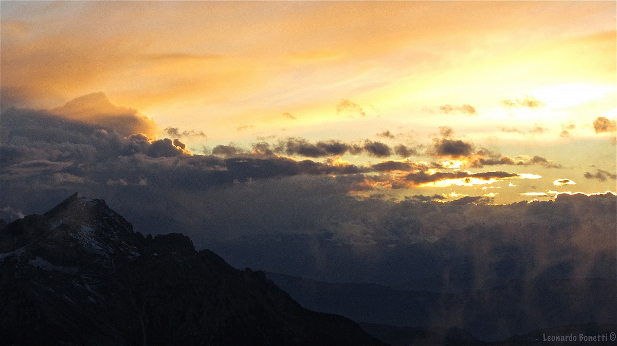 ultimi attimi di tramonto sul Latemar